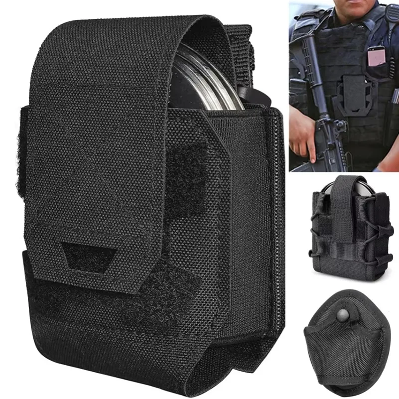 Handschellen-Beutel, Molle-Fesseln-Etui, universelles Handschellen-Holster, Schnellverschluss, Standard-Kettenmanschettenhalter für taktische Weste