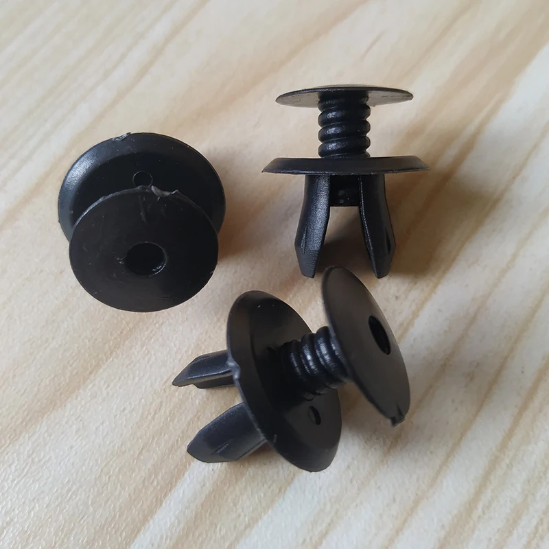 50Pcs Auto Fasteners Black Trim Panel Lining Clips For VW T4 T5 Transporter Eurovan Fixing Rievts 9mm 70186729901C