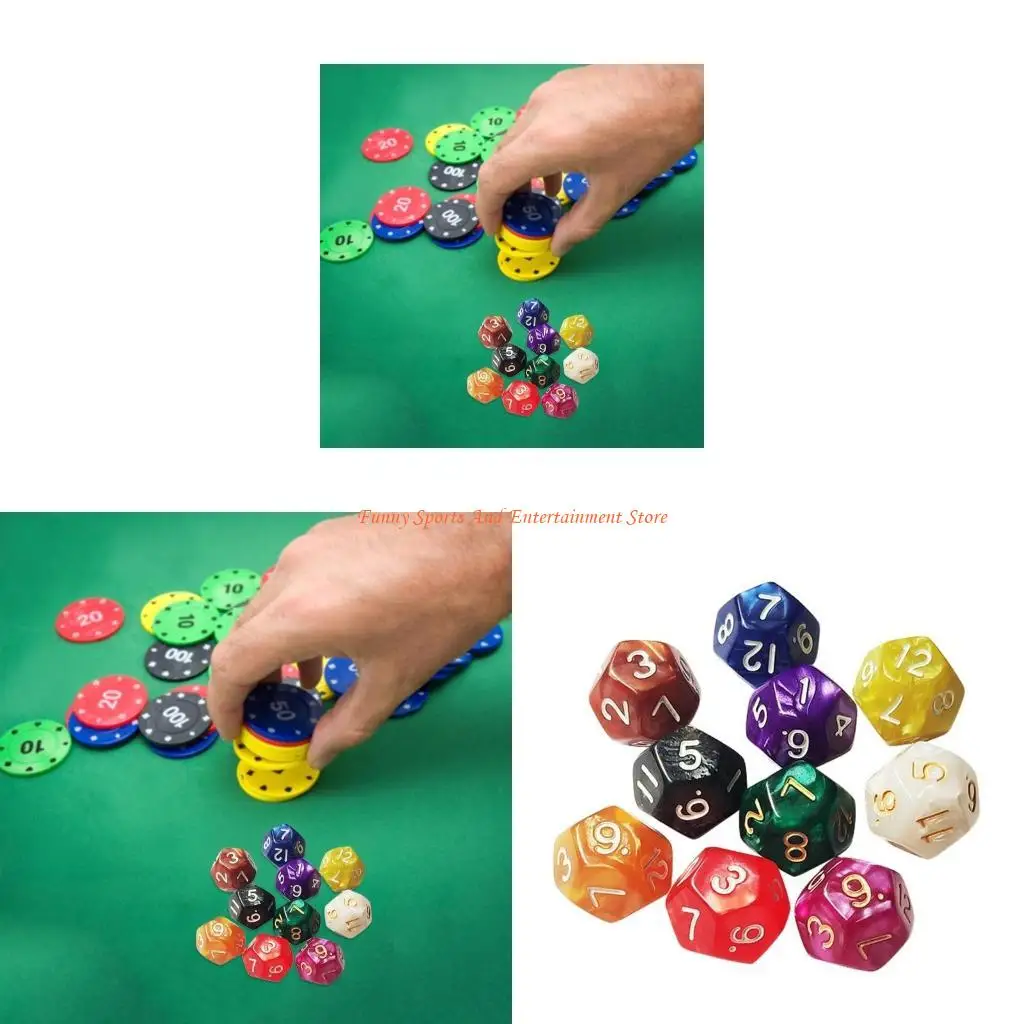 

C4DE 18 -миллиметровый солидный акриловый кости для игры в образовательные игрушки для детей цифровые кубики