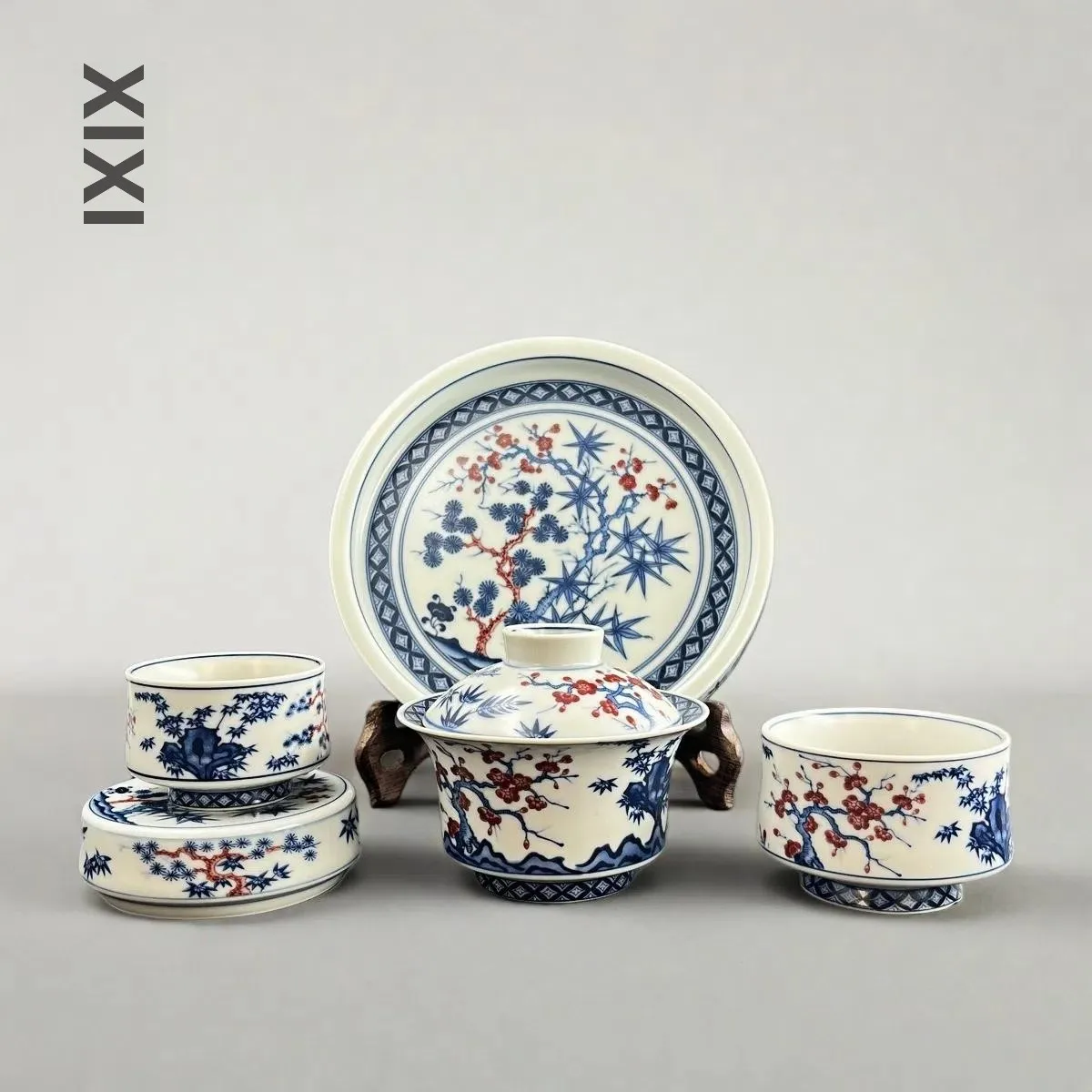 service-a-the-en-porcelaine-bleue-et-blanche-fait-main-de-jingdezhen-avec-couvercle-motif-aiguilles-de-pin-bambou-et-prunes-pour-la-maison