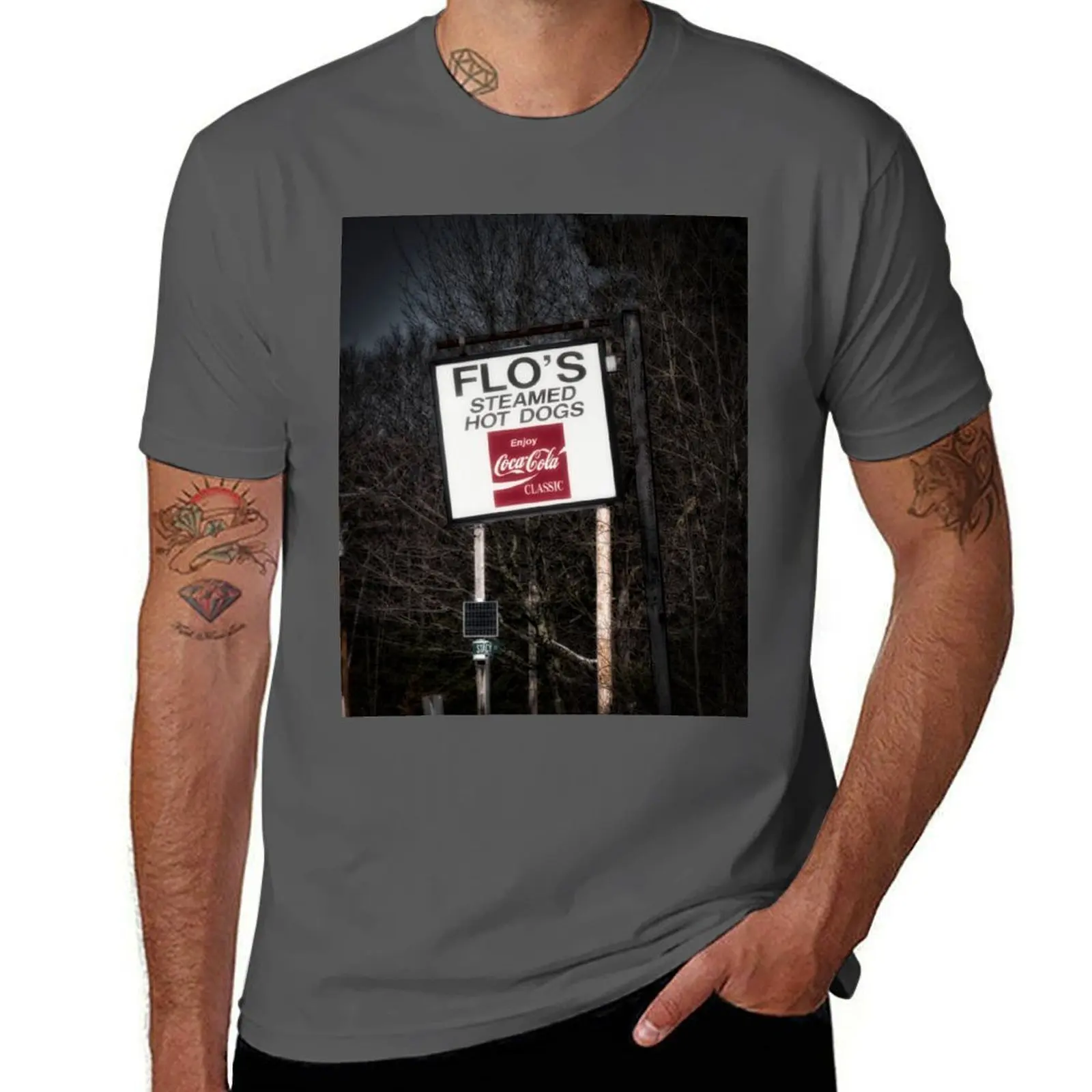 

Футболка Flos Hotdogs, накидка Neddick, Maine, мужские повседневные футболки с принтами, футболка