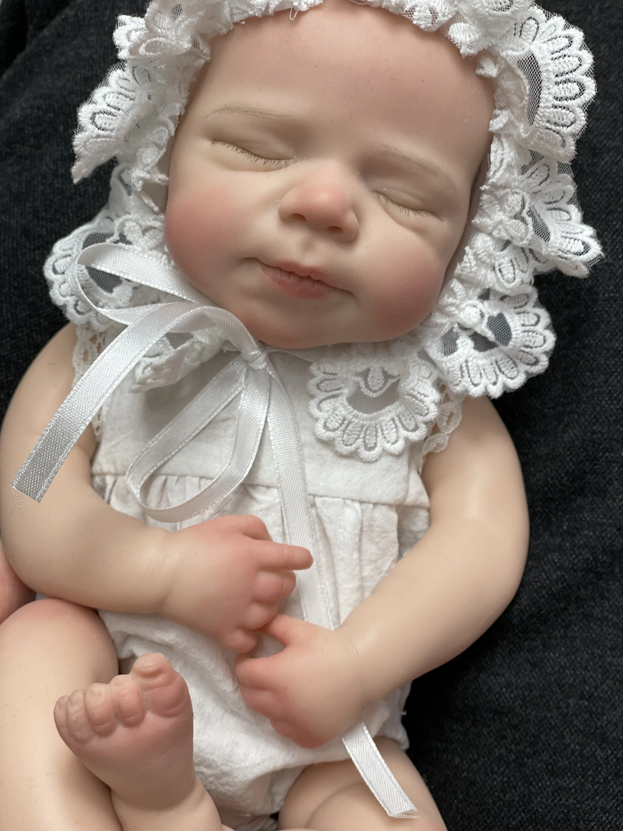 OtardDolls 13-Zoll-Puppe mit offenem Mund, Pascale Reborn-Puppe, Ganzkörper-Silikonpuppe, bemalte Puppe, Spielzeug, Reborn-Puppe aus Silikon, echter Körper – Detail 10