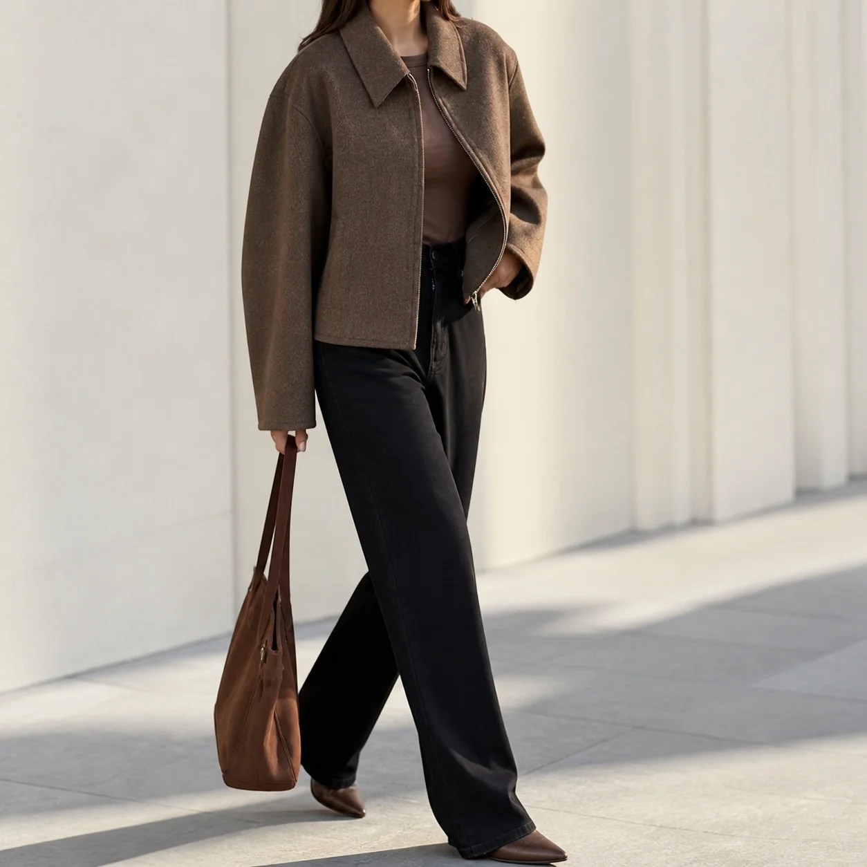 Long Sleeve Loose Fit Coat Literary Vintage with Wrinkle Finish Sweet and Fresh Regular Sleeve Square Neck Women Autumn Jacket