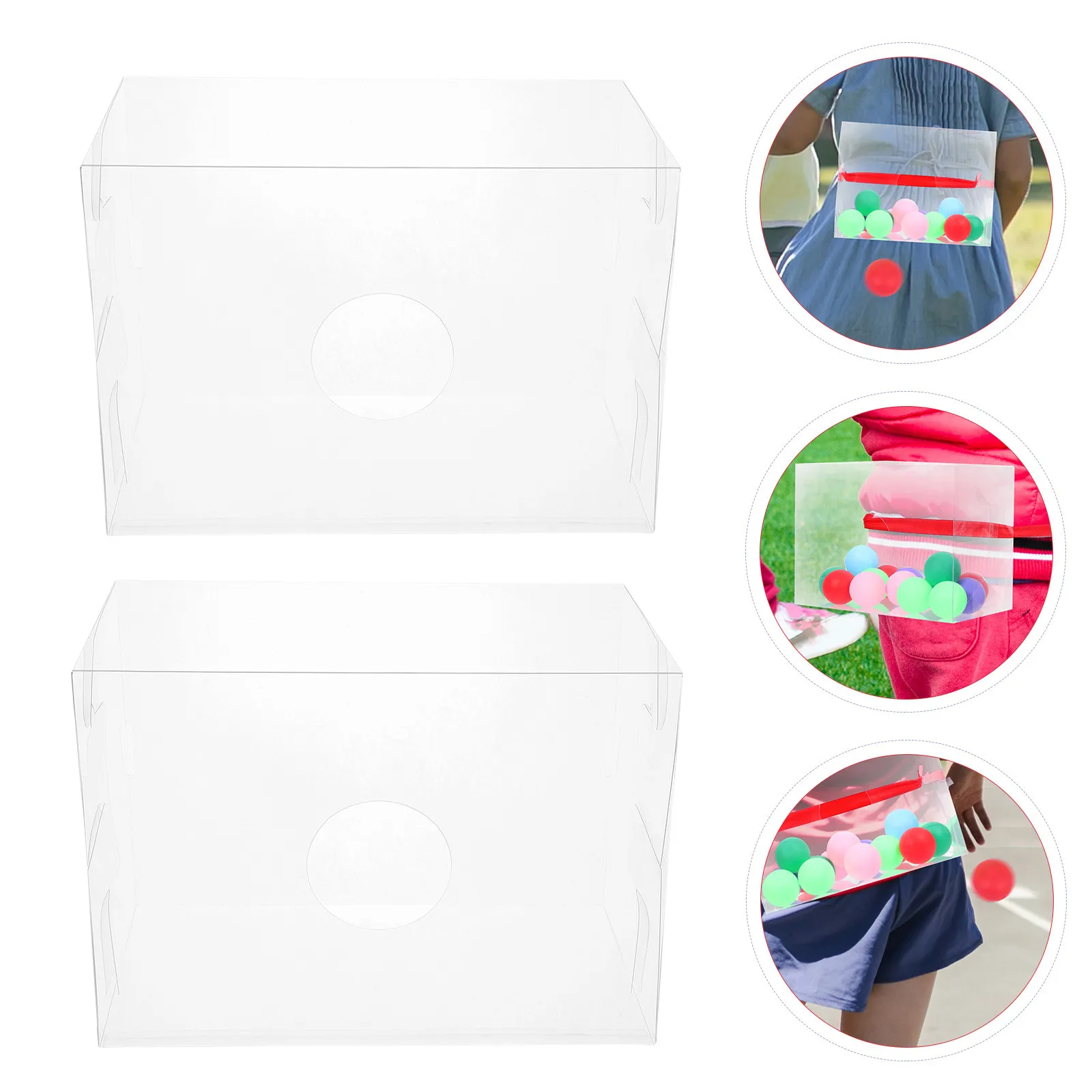 4 pcs Shaking Ball Box Interactive Portable No Equipment Needed Party Game Prop For Kids Adults Outdoor Indoor Fun Family