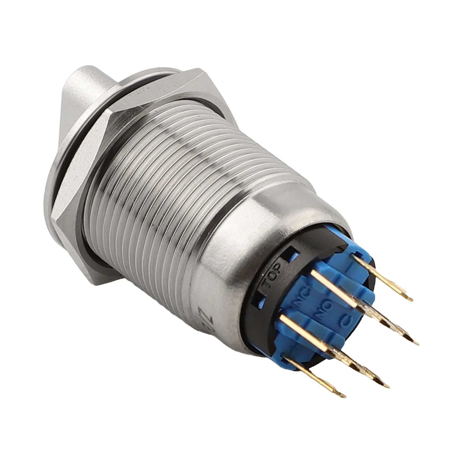 19mm Rotary Switch with Latching Function 3 Positions 2NO2NC Contact Arrangement 12-24V for Industrial Control Panels