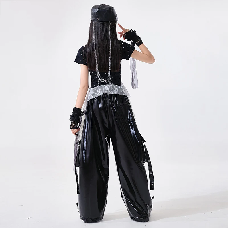 Kids Hip Hop Dans Kostuum Kinderen Ballroom Dans Kleding Voor Meisjes Jazz Kleding Stage Performance Kpop Outfits SL13286
