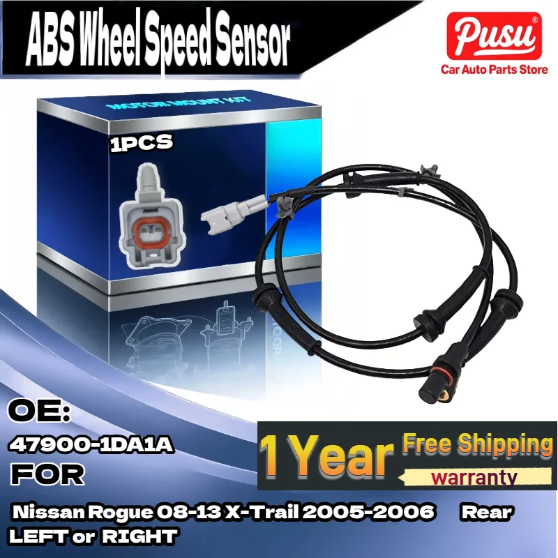 

1x Front or Rear ABS Wheel Speed Sensor for Nissan Rogue 2008-2013 X-Trail 2005-2006 47900-1DA1A