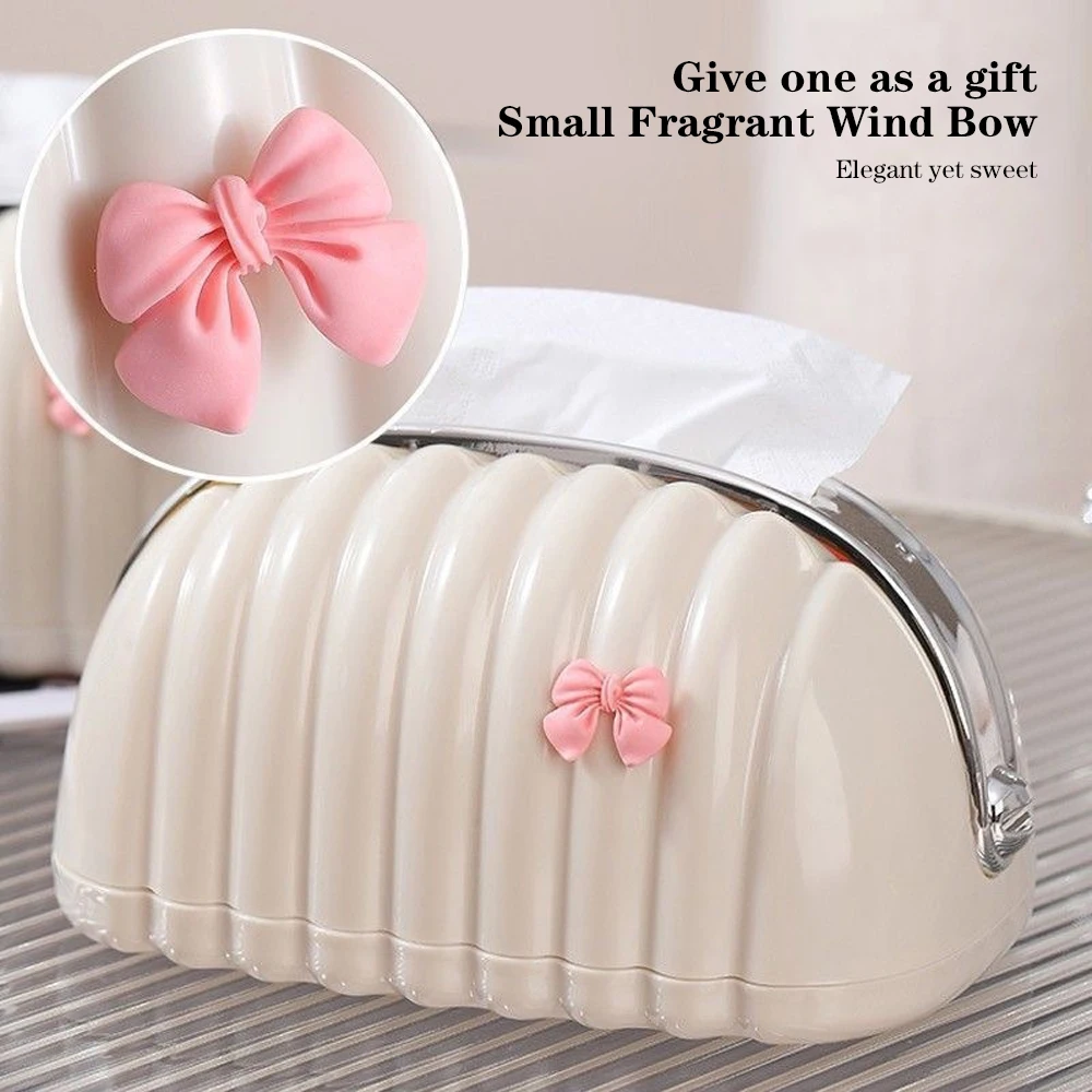 Nordic Conch Tissue Box with Spring Bathroom Face Towel Box Organizer Dustproof Toilet Paper Box Table Napkin Holder Home Decor