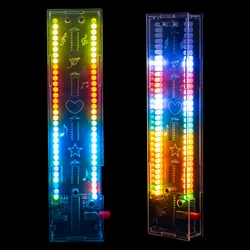DIY Sound Control LED Music Spectrum Electronic Kit 32-Segment RGB 4 Spectral Effects DIY Soldering Practice USB Interface DC 5V