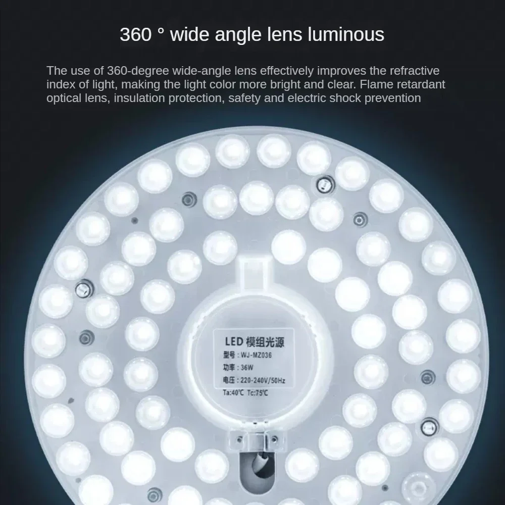 LED Light Engine Retrofit Kit ,Replacement LED Light Panel for Ceiling,Ceiling Fan Light Replacement Panel 6000-6500K,40W, 36W