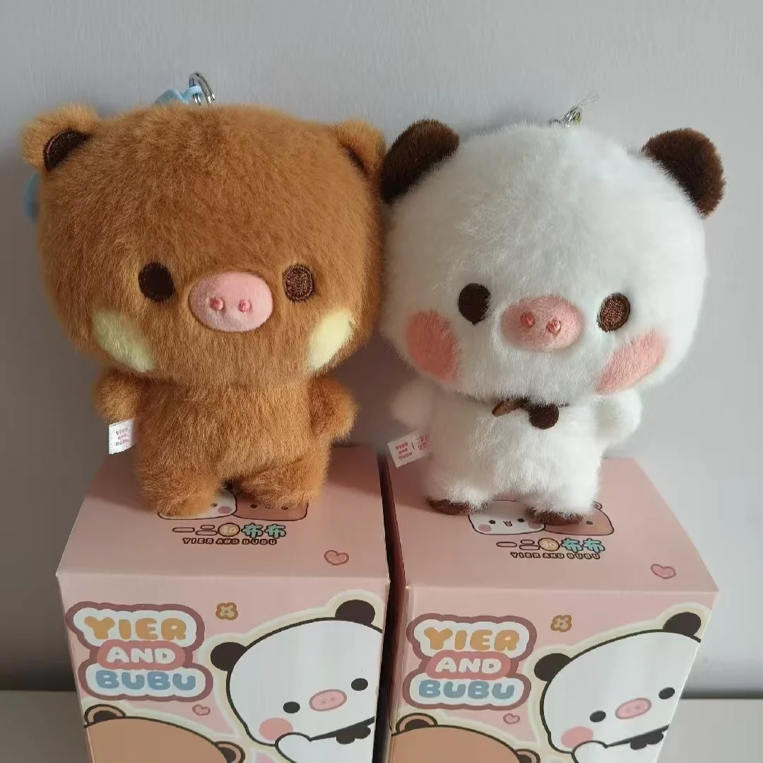 New Original Anime Figures Yier And Bubu Pig Edition Cute 12cm Bag Pendant Doll Couple Style Kawaii Model Toy Valentines Gift