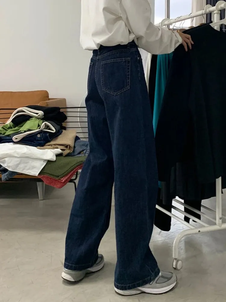 

S-4XL Широкие джинсы женские популярные девушки американская ретро уличная одежда Ulzzang модный дизайн бойфренда хип-хоп молодой шик мешковатые стильные