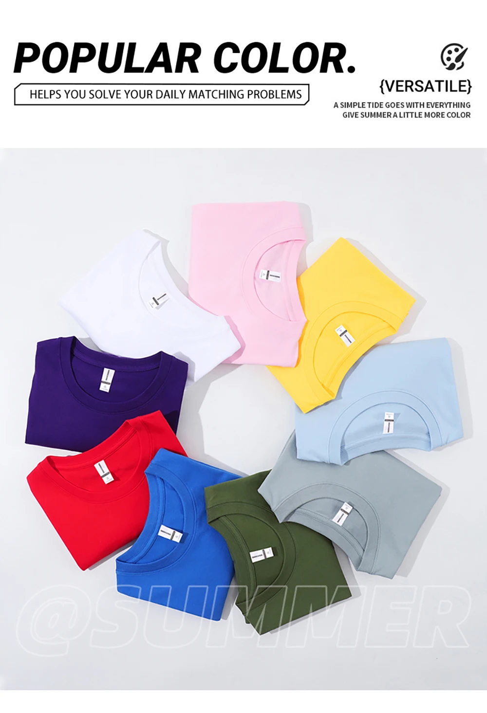 Atmungsaktive Strand-T-Shirts für Herren, weiches O-Ausschnitt-T-Shirt für den Alltag, Baumwolle, All-Match-Kurzarm, bequeme Sommerkleidung, Street-Sport-Tops – Detail 6