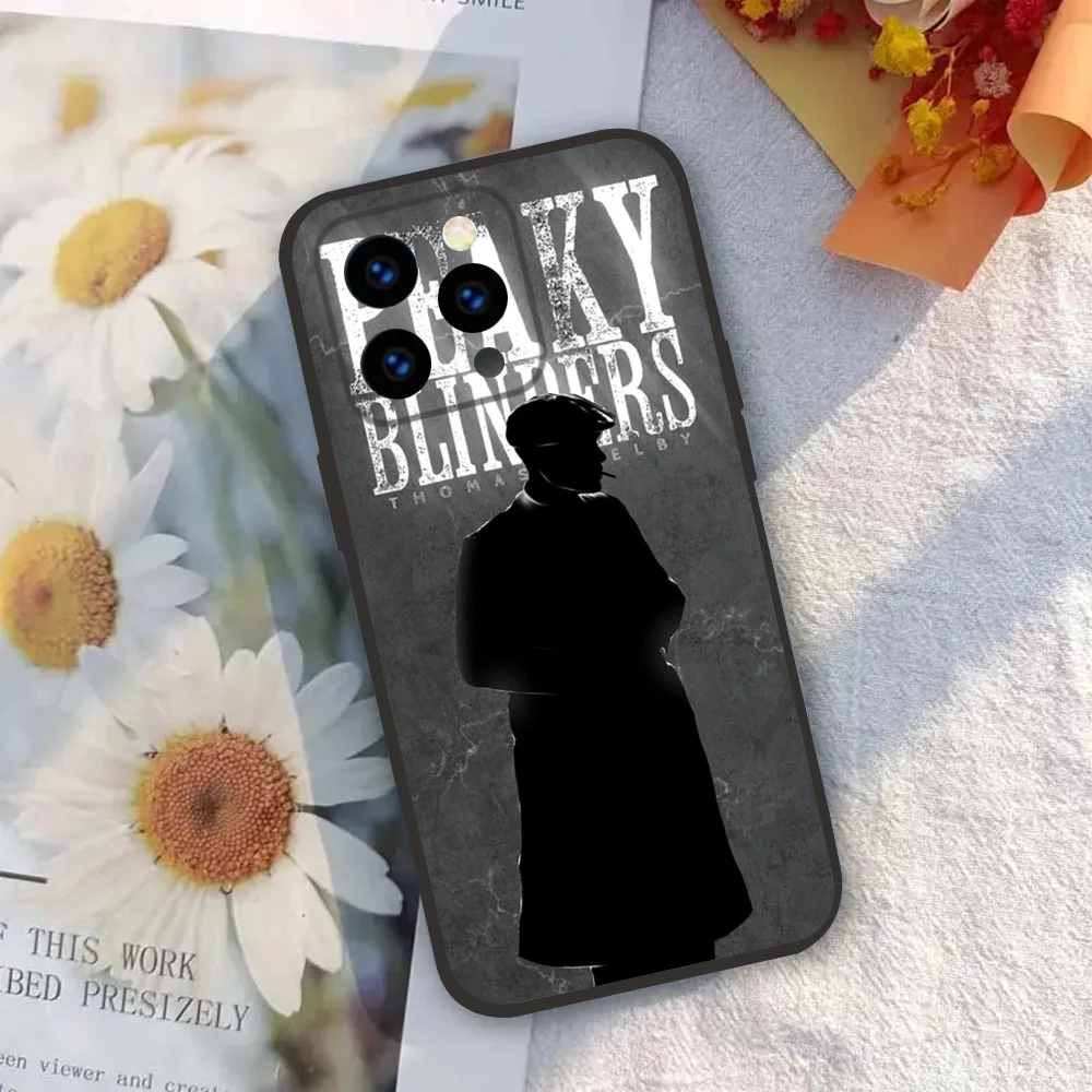 T-Thomas S-Shelby P-Peaky B-Blinders Phone Case Silicone Soft For IPhone 16 15 14 13 12 11 X XR Plus Pro Max Plus