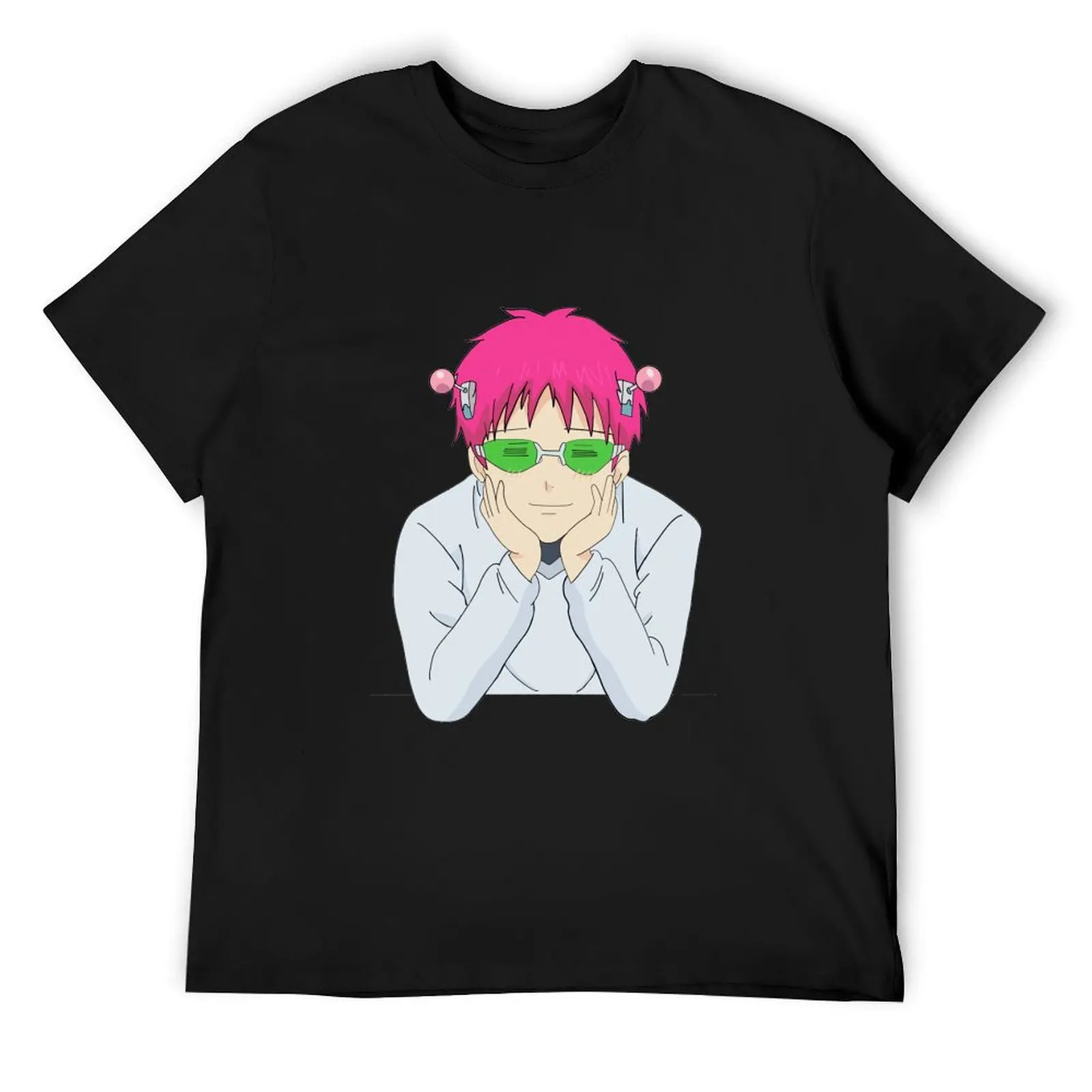 

Happy Saiki T-Shirt boys animal print funny shirt cotton new edition mens shirts graphic tee