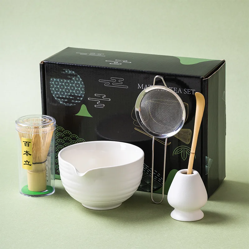 

8-Piece Japanese Matcha Tea Set Matcha Bowl Tea Bowl Baibenli Tea Set Teaware Sets with Gift Box