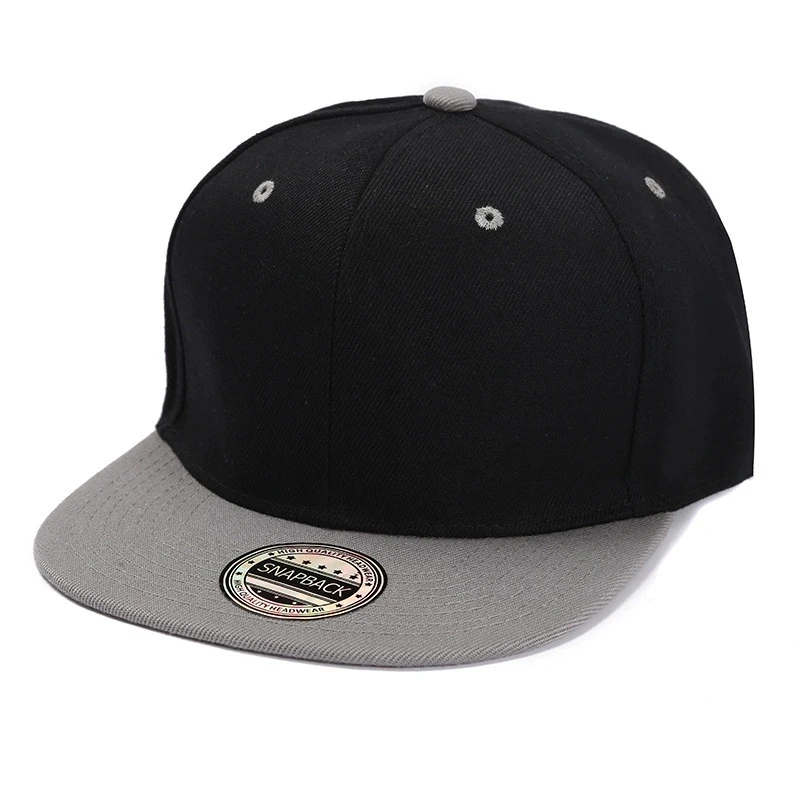 Farbblockierte Baseballkappe mit flacher Krempe, vielseitiger Sonnenschutz und Sonnenschutzhut, Outdoor-Mode, Unisex, Street-Hip-Hop-Hut – Detail 9