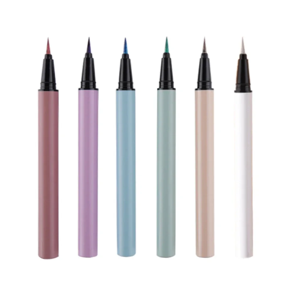 Eyeliner liquide de marque privée, Logo personnalisé, paillettes longue durée, surligneur de ver à soie mat, imperméable, maquillage à séchage rapide, vente en gros