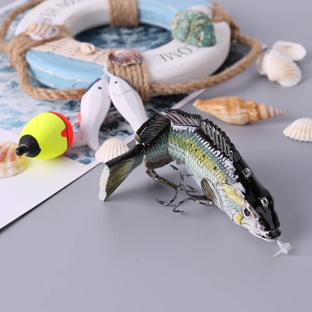 Electric Robotic Fishing Lure - Multi-Jointed Bait with Auto Swimming Action