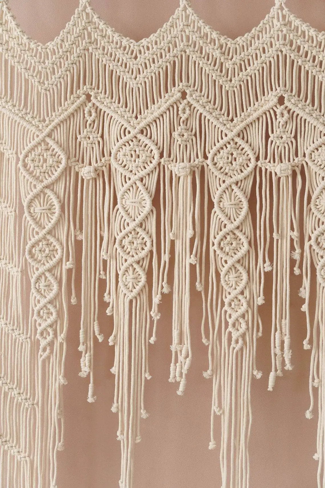 Handwoven Macrame Curtains Tapestry Hanging Window Curtain Tassel Tapestry Bedroom Wall Haings Art Boho Decor Door Curtain