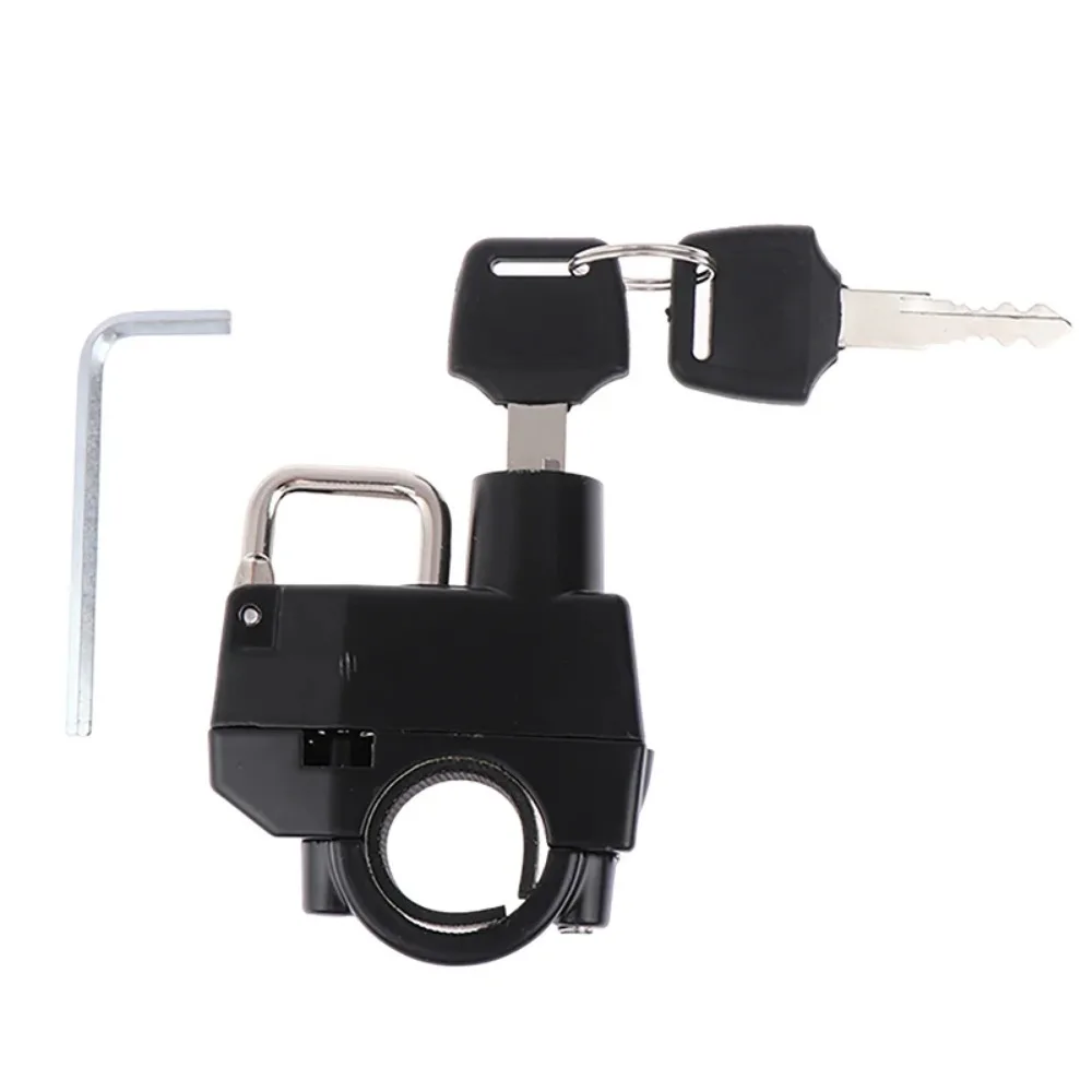 1Pc Universal Motorcycle Helmet Lock Handlebar Frame Tube with 2 Keys Motor Anti-thief Security Padlock Accessories