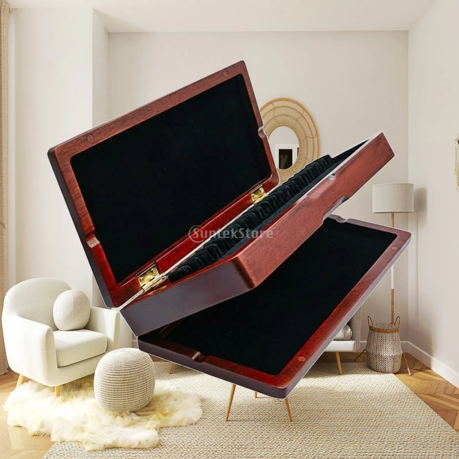 oboe-reed-case-wooden-40-slots-dustproof-accessory-holder-box-for-oboists-students-stage