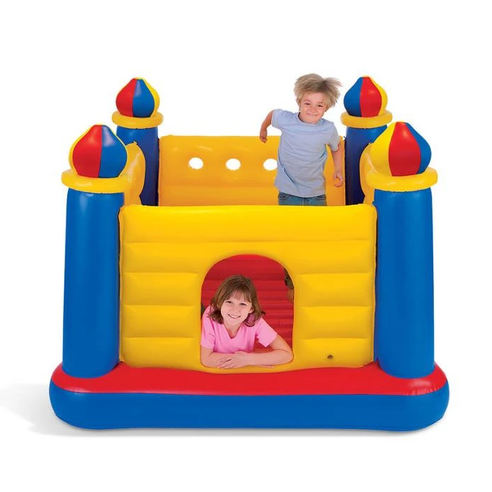 Soft Inflatable Castle Bouncer with 4 Turrets for Children