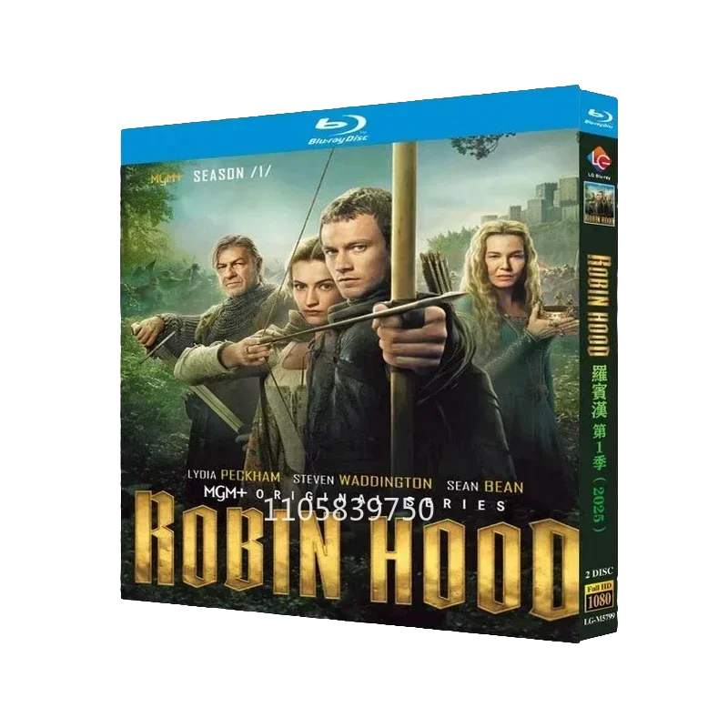 HD Movie Robin Hood (2025), 2-Disc All Region New Sealed Blu-ray Set English Audio DVD