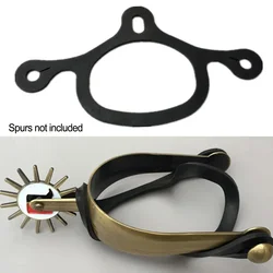 1 쌍 Spurs 벨트 타이 다운 스트랩 고무 Spur 스트랩 서양 보호 Spur 스트랩 두꺼운 합금 버클 승마 장비