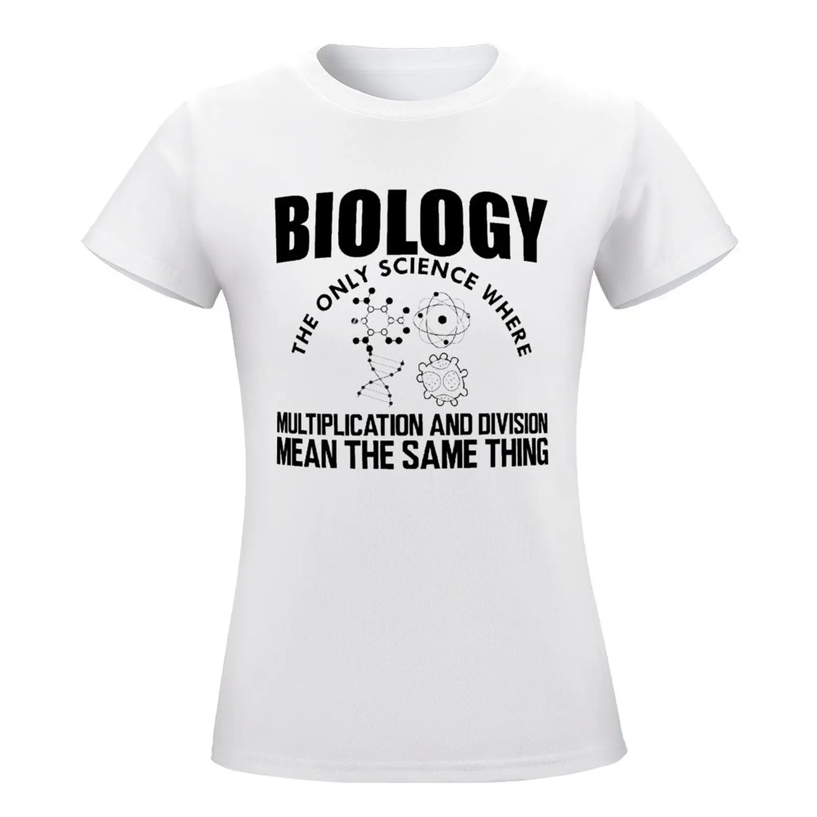 Harajuku Teachers' Day Biology Multiplication And Division B WOmen's K T-shirt  Move Tshirt Funny Funny Novelty Travel