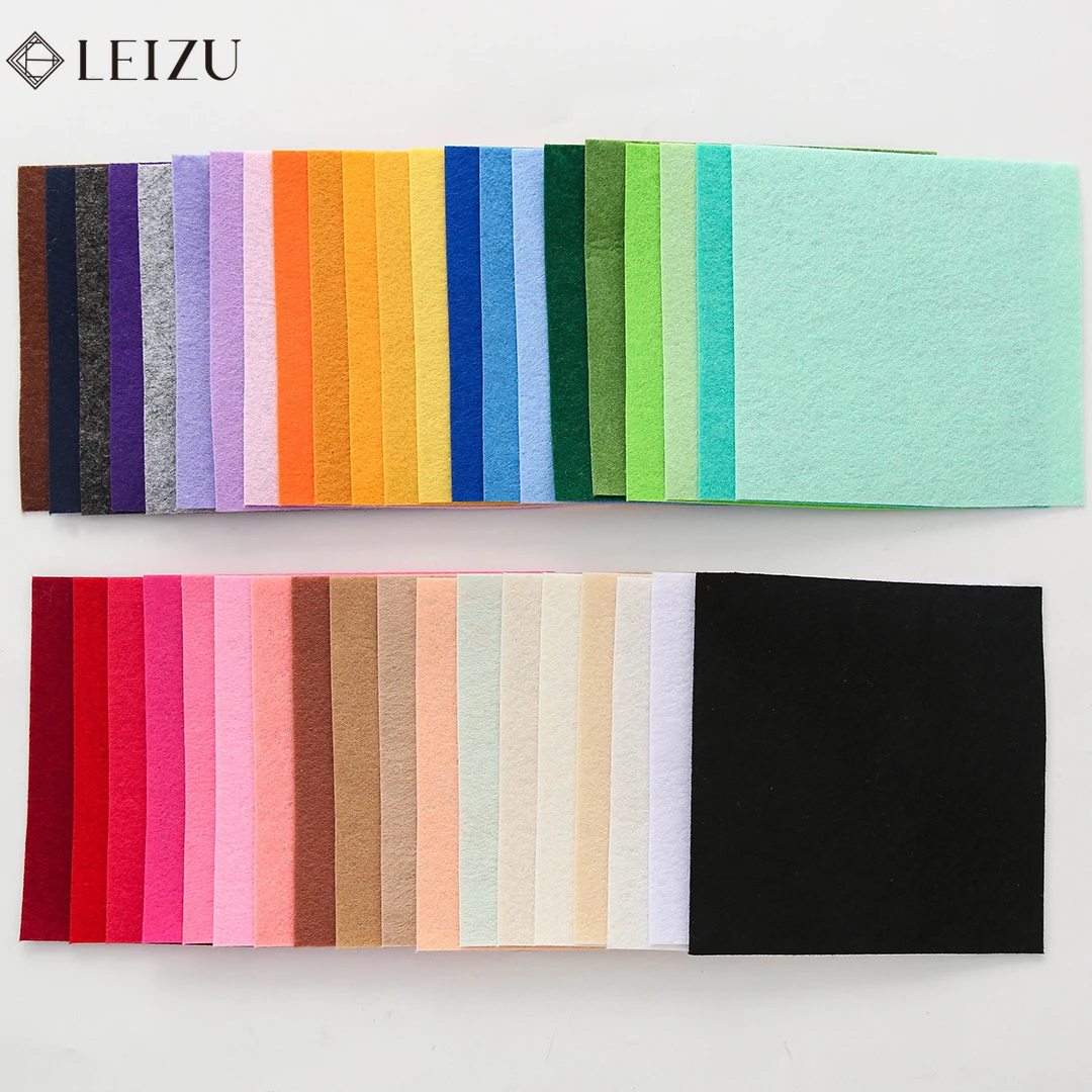 40/20 PCS/Set Colorful Non-Woven Felt Fabric Sheets For Multi-Colored Craft Material for DIY Projects, Sewing, and Decorations