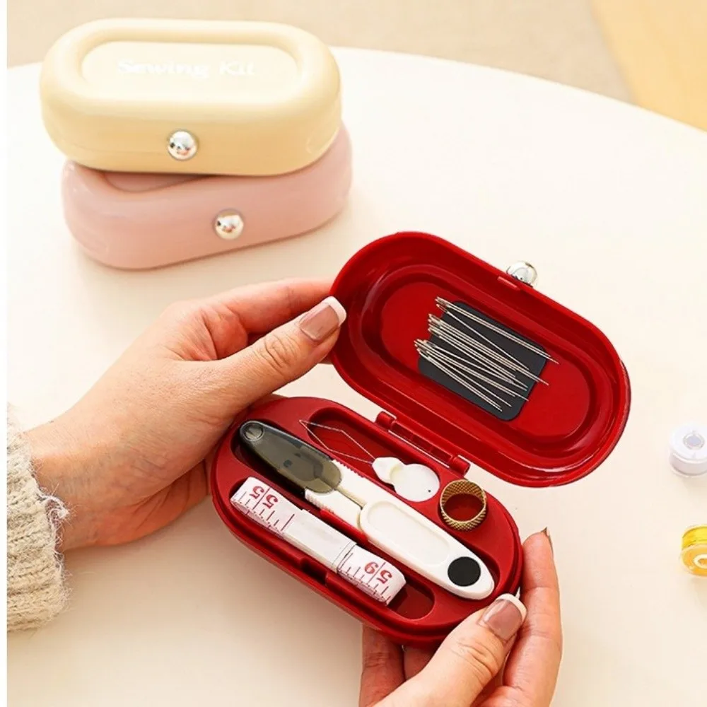 Magnetic Needle And Thread Kit Threads Measuring Tape DIY Sewing Box Set Small Multi-Purpose Hand Sewing Tool Kit Clothe Repair