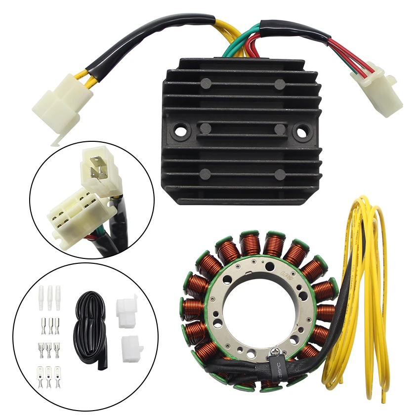 Motorcycle Magneto Stator Coil +Voltage Regulator Rectifier For Honda XLV600 XL600 Transalp / XRV650 Africa Twin