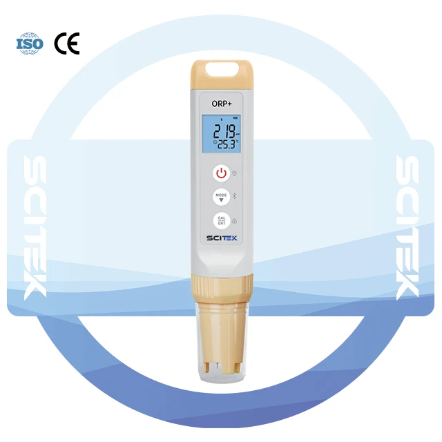 SCITEK Portable ORP Tester -1,999mV-+1,999mV 3.7 Inch Color Screen User-friendly Interface IP57 Waterproof Dustproof 2-Year for