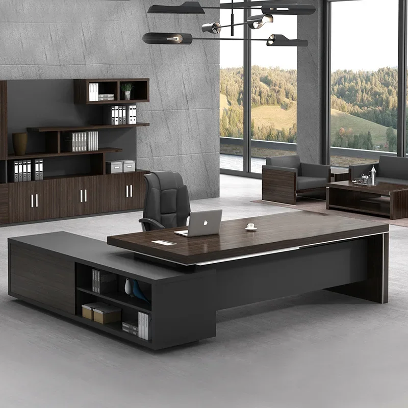 escritorios de oficina desk bureau de travail table luxury office desk executive computer table Office furniture schreibtisch