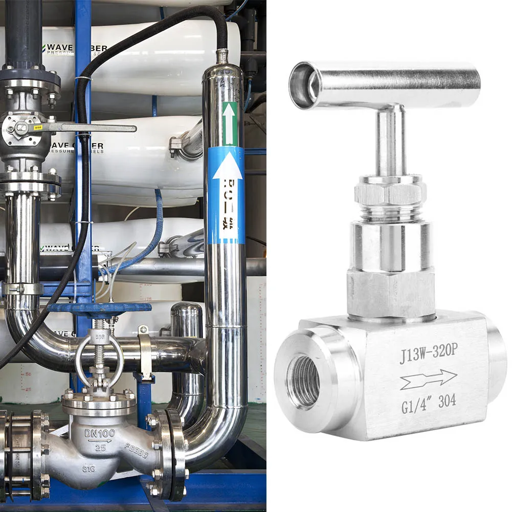 Zk20 Stainless Steel BSPP Female Thread Straight Needle Valve for Water Transmission(1/4in)