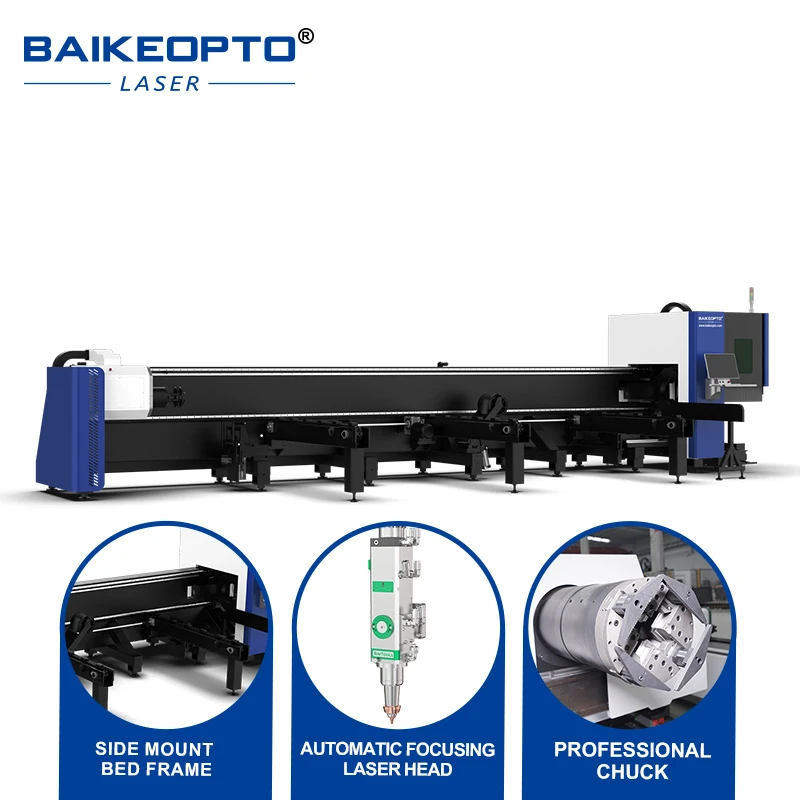 Baikeopto BK-TS6020+S3 6000W Faserlaserrohr Metallschneidemaschine