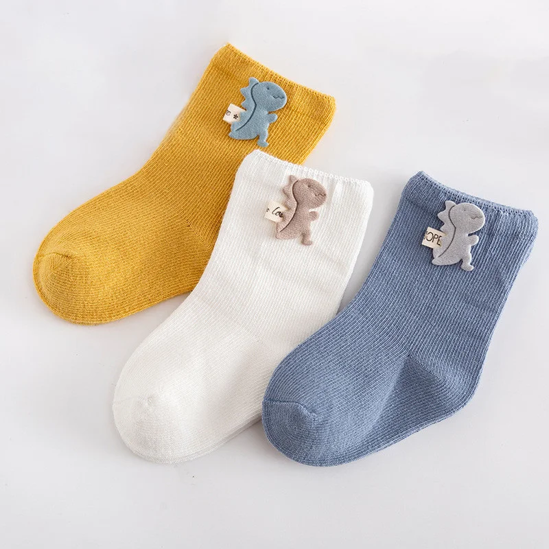 Lawadka 3Pairs/set Baby Socks For Girls Boys Cotton Infant Boy Girl Children\'s Sock Casual Soft Toddler Newborn Socks For Kids