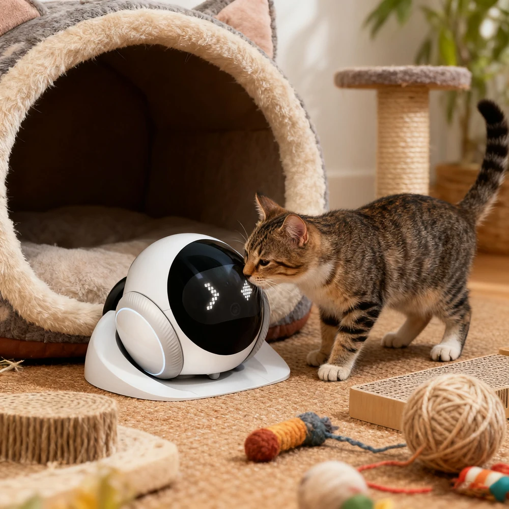 Child, Elderly & Pet Monitoring Night Vision Camera Robot TOF Obstacle Avoidance Mobile Remote Monitoring, Autonomous Charging