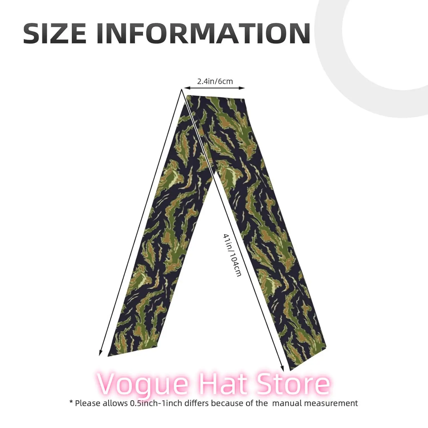 Diadema con lazo deportivo de camuflaje con raya de tigre de camuflaje verde militar para hombres y mujeres, diademas atléticas para el cabello Wr