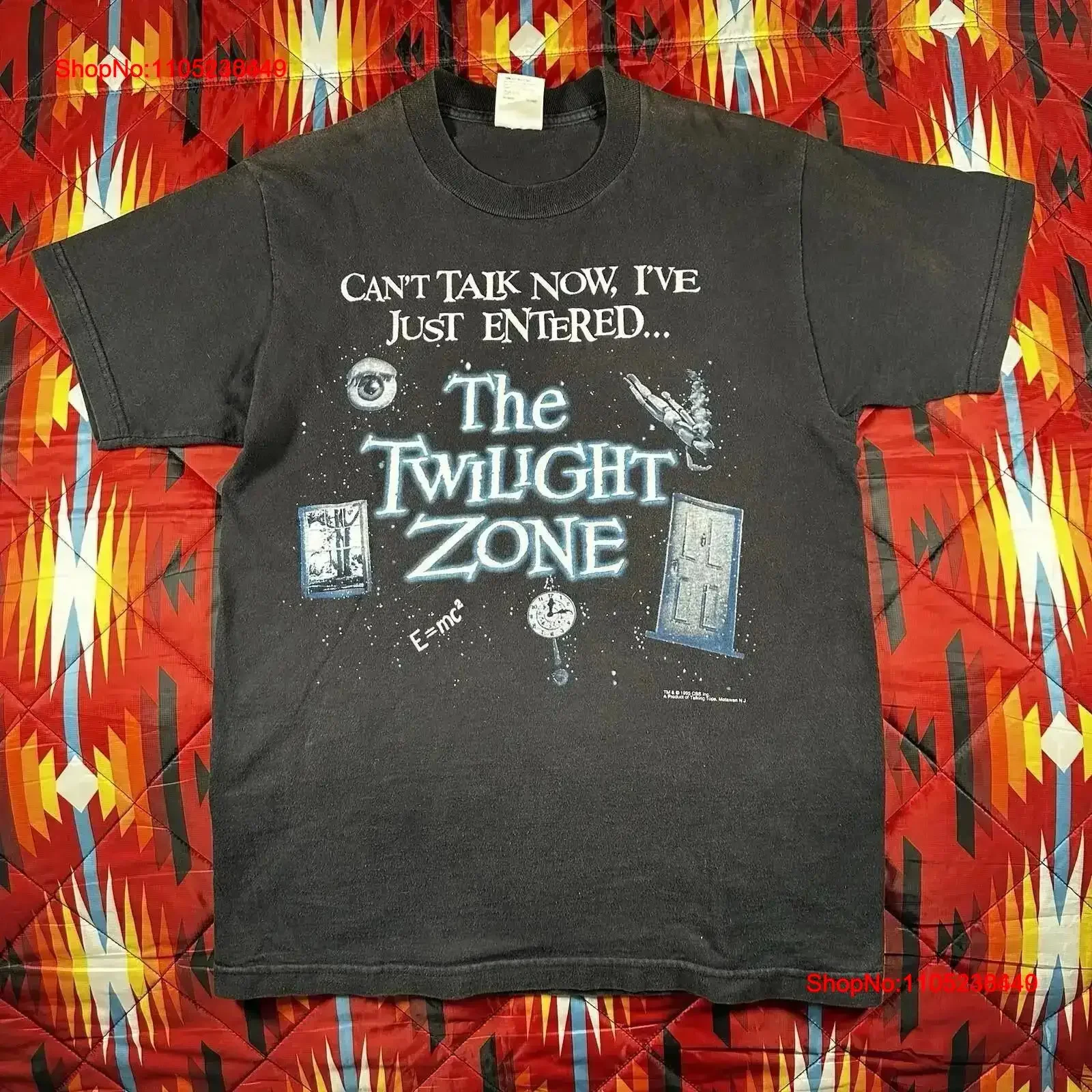 Vintage 1995 The Twilight Zone Promo T Shirt Med Tultex 90's Made In USA CBS Washed Casual homme Versatile Soft fashion
