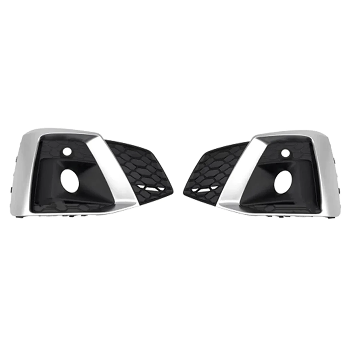 

Car Chrome Left Right Fog Light Grille Cover Front Honeycomb Bumper Grille for Audi A5 S5 2019-2023