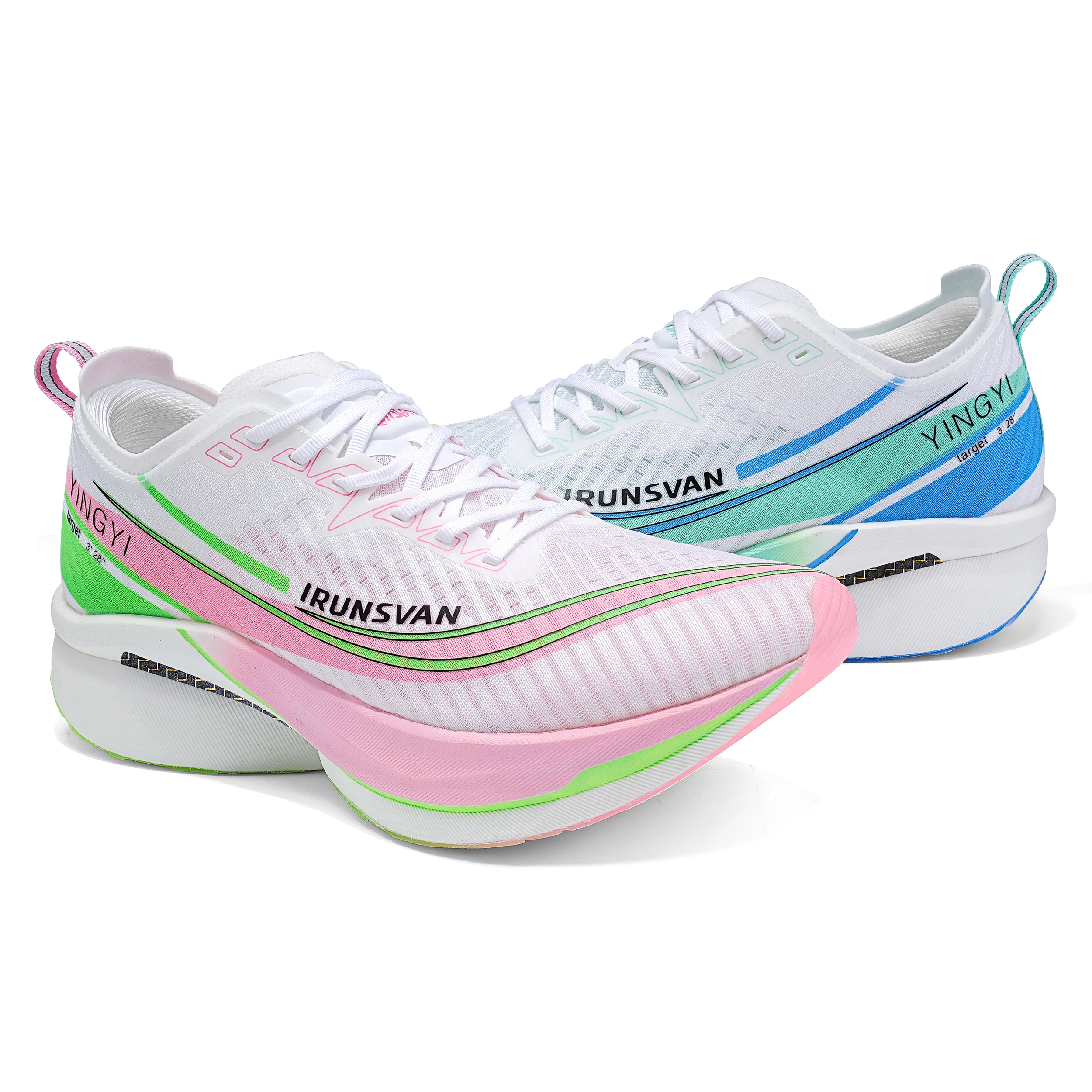 IRUNSVAN Shadow Wing 2.0 PRO Men's Running Shoes Marathon Full Palm Black Gold Carbon Plate Sports Shoes Shock Resistant