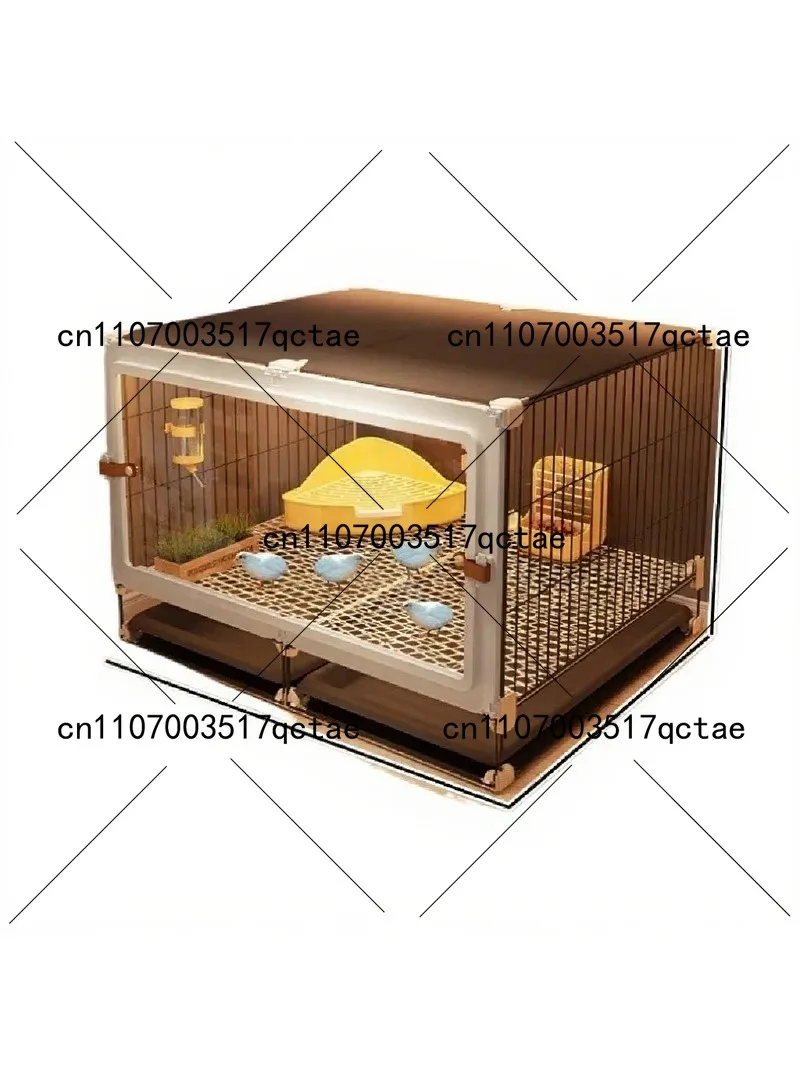 Large Plastic Quail Cage Indoor Chicken Duck Coop Aviary with Removable Tray Easy Clean Pet Habitat Breeding House