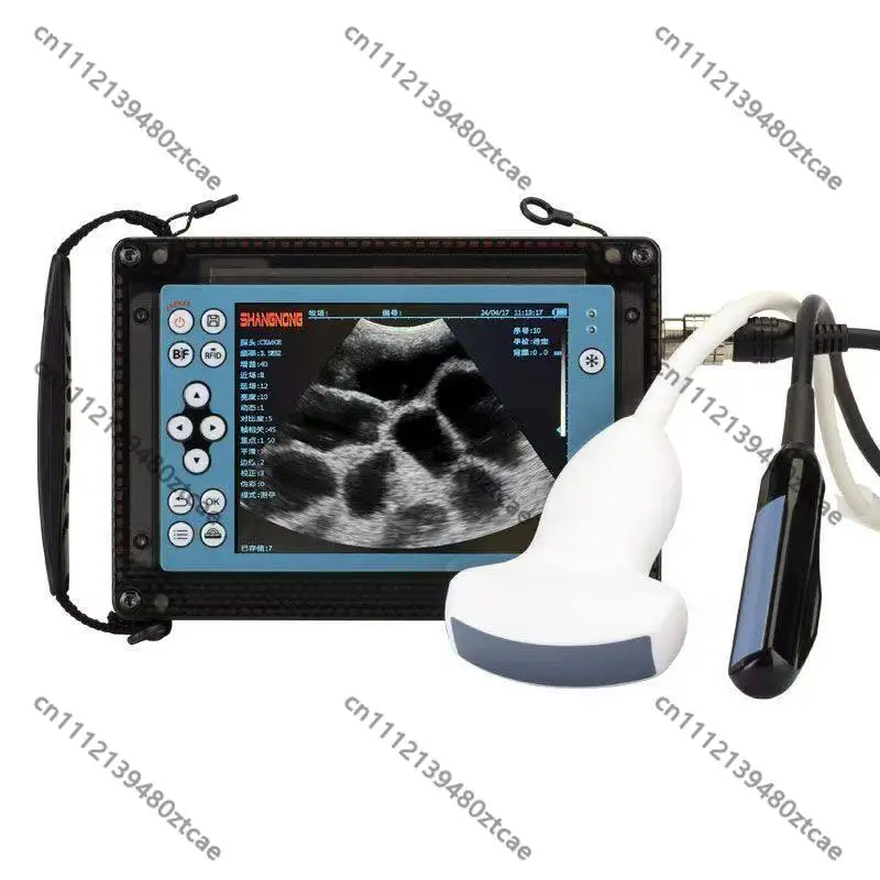 Portable HD Veterinary Ultrasound Scanner, Waterproof B-ultrasound for Cattle Sheep Pig Pregnancy Detection