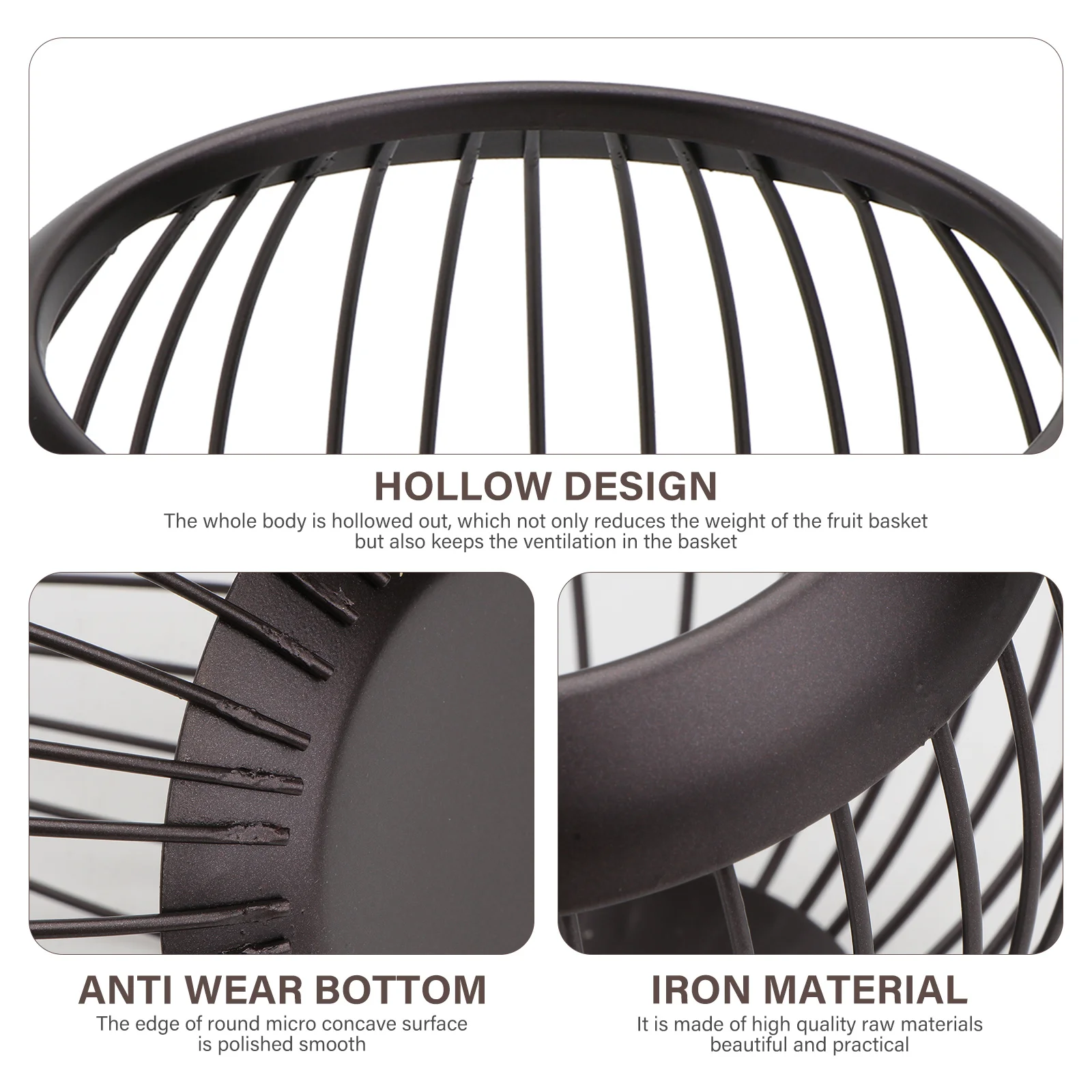 

1Pcs Iron Art Basket Metal Storage Rack Kitchen Organizer Fruit Snack Sundries Container Multipurpose Iron Art Basket
