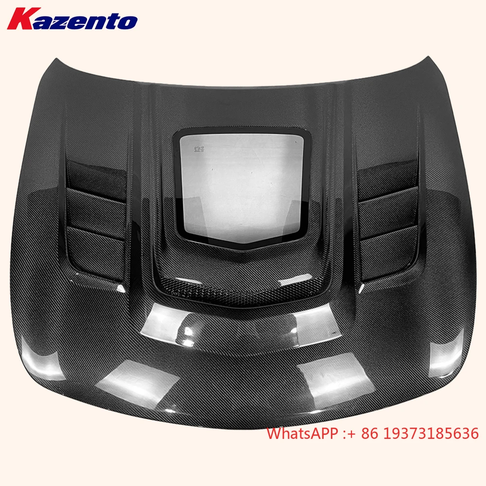 For Infiniti G37 4 Door Sedan 08-13 Carbon Fiber Clear Glass Vented Front Hood