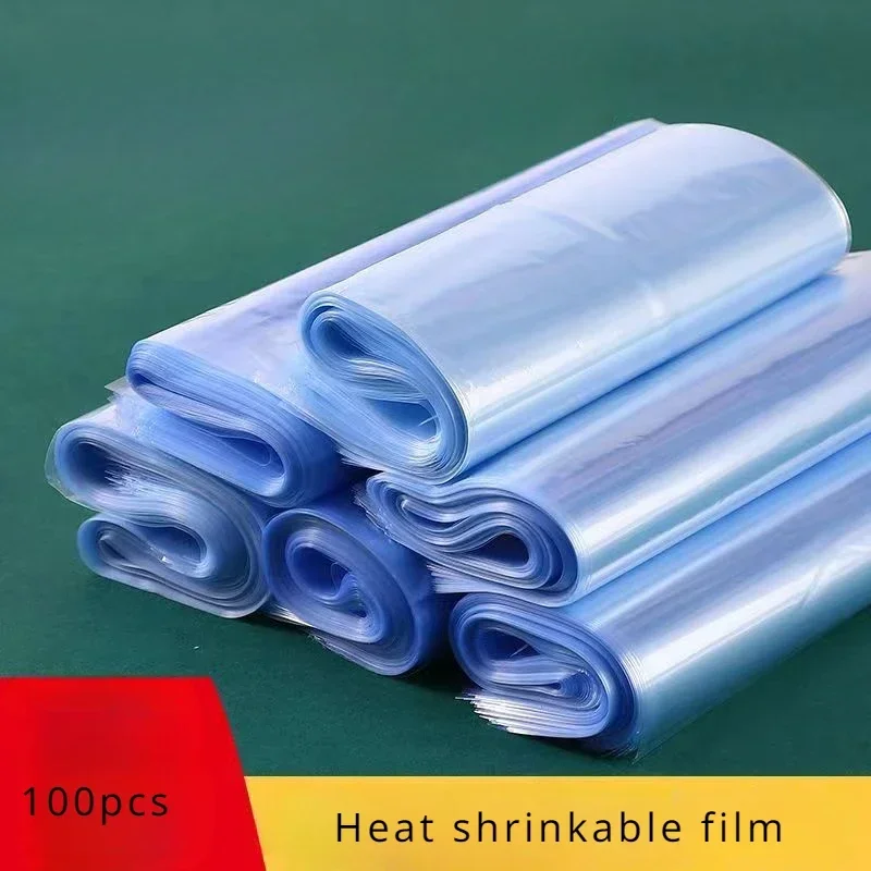 PVC Heat Shrink Film Bags Transparent Sealing Film for Packaging Shoes and Tea Dust Moisture Proof Heat Shrinkable Membrane