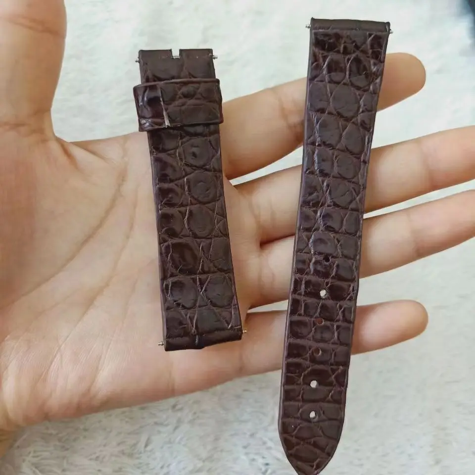 2023 new double-sided alligator leather watch strap. Belt. Crocodile leather leather strap, size can be customized