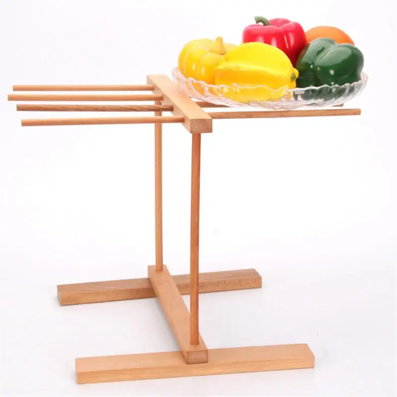 Noodle Rack Household Noodle Pressing Machine Accessories Folding Retractable Beech Wood Pasta Drying Rack Spaghetti Holder